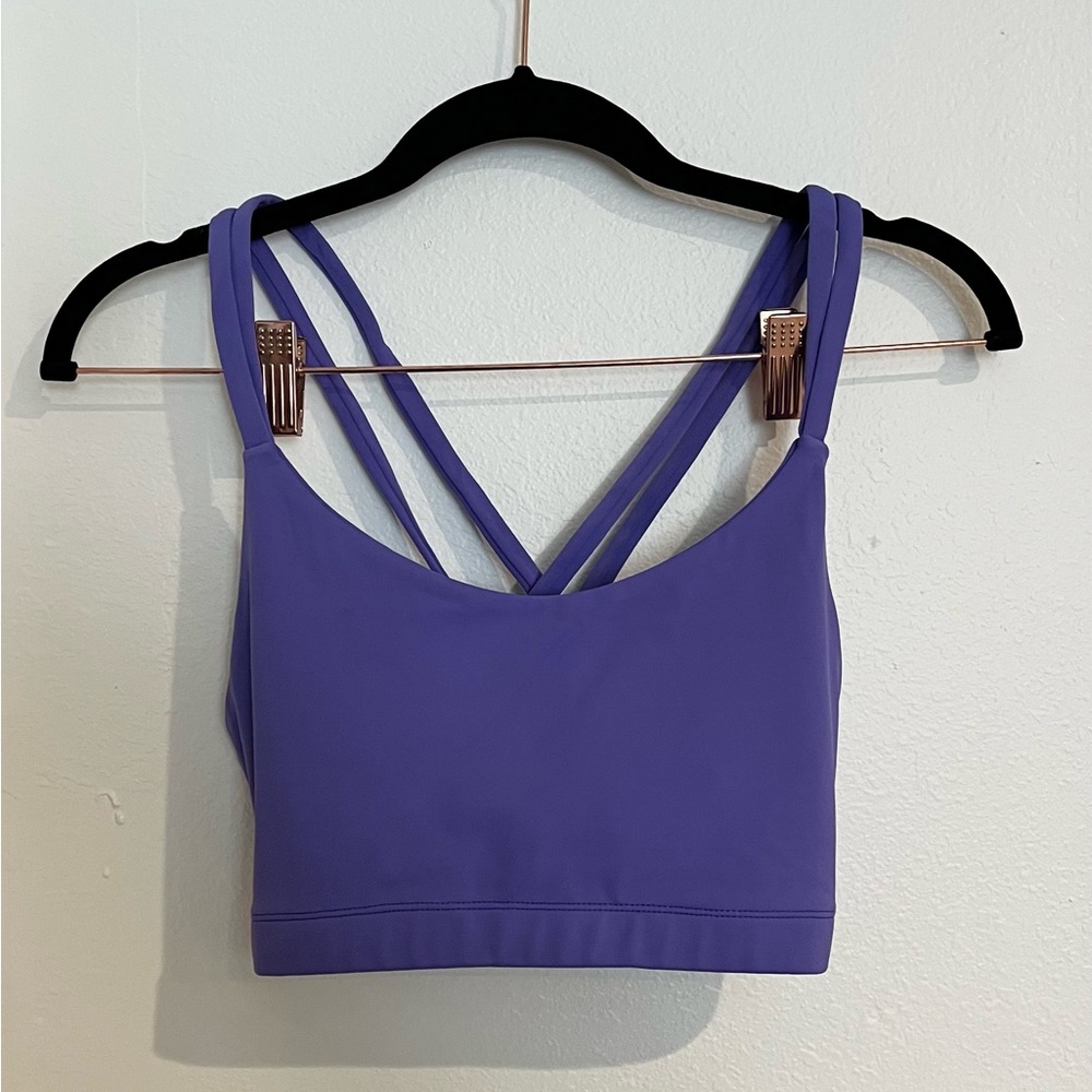 Purple Cross-back Bra